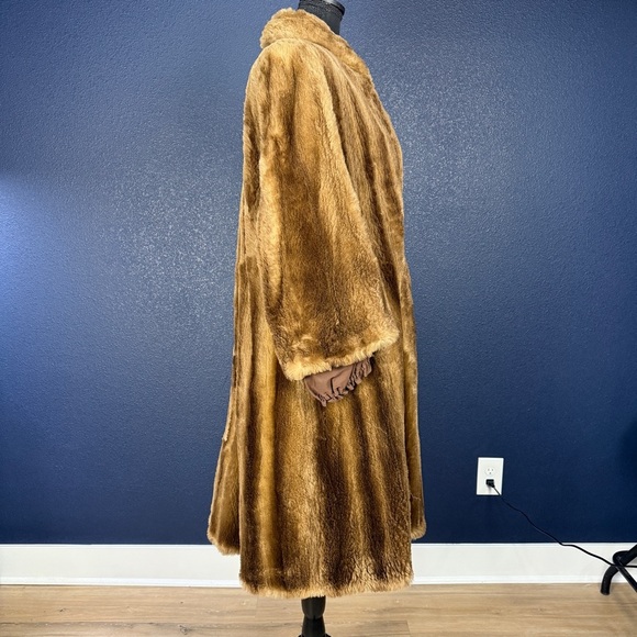 ✨VINTAGE✨ Beaver Fur Long Coat, c. 1940s/50s - Picture 7 of 12
